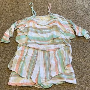 Striped romper